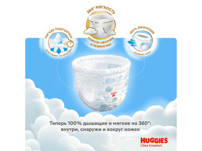 Трусики-подгузники Huggies Ultra Comfort для мальчиков 4 9-14 кг, 46 шт 1-00462279_10
