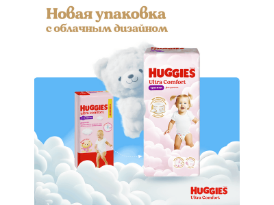 Трусики-подгузники Huggies Ultra Comfort для девочек 4 9-14 кг, 46 шт 1-00462280_6