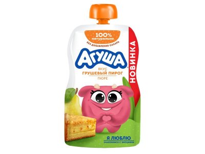 Пюре Агуша Грушевый пирог со злаками с 8 мес., 80 г 1-00462898_2