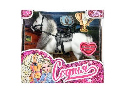 Аксессуар для кукол Карапуз Лошадь разноцветный 100463044