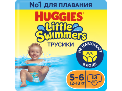 Подгузники-трусики Huggies для плавания, размер 5-6, 13 шт р.5-6 100463096