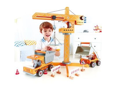 Деревянная игрушка Наре Большой подъемный кран 1-00463153_3