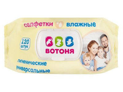 Салфетки влажные Вотоня универсальные 120 шт 1-00458834_5