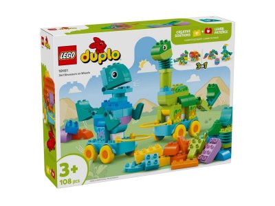 Конструктор LEGO Duplo 3-в-1 Динозавры на колёсах 10451 1-00463735_3