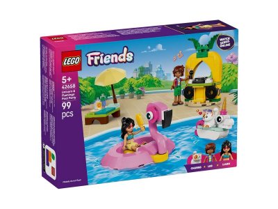 Конструктор LEGO Friends Вечеринка у бассейна с единорогом и фламинго 42658 1-00463745_2
