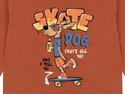 Лонгслив Palloncino Dinosaurs skate 1-00460794_3