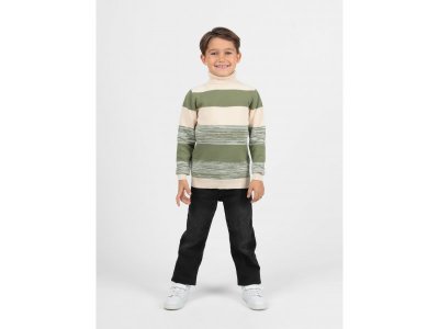 Свитер Lagodomee зеленый/бежевый 100464709