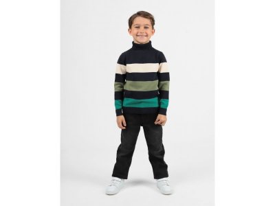 Свитер Lagodomee зеленый/черный/бежевый 100464725