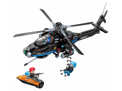Конструктор Qman Военный вертолет 743 детали 1-00450982_3