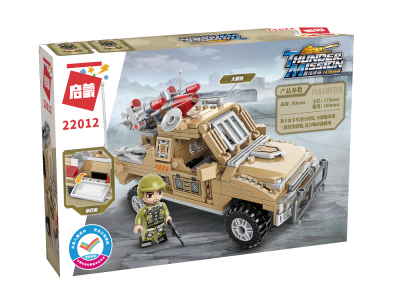 Конструктор Qman Военный пикап 281 деталь 1-00450984_2