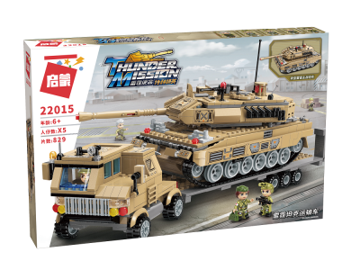 Конструктор Qman Тягач с танком 829 деталей 1-00450987_2