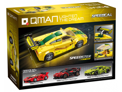 Конструктор Qman Гоночный автомобиль Спидстер 260 деталей 1-00450990_3
