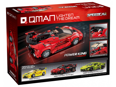 Конструктор Qman Гоночный автомобиль Король мощности 320 деталей 1-00450991_4