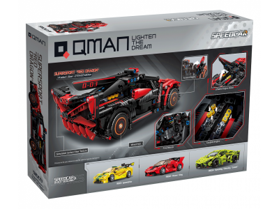 Конструктор Qman Гоночный автомобиль Красный дракон 704 детали 1-00450992_2