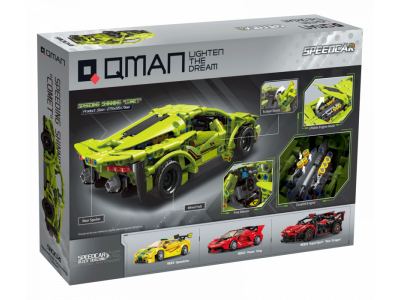 Конструктор Qman Гоночный автомобиль Сияющая комета 702 детали 1-00450993_4