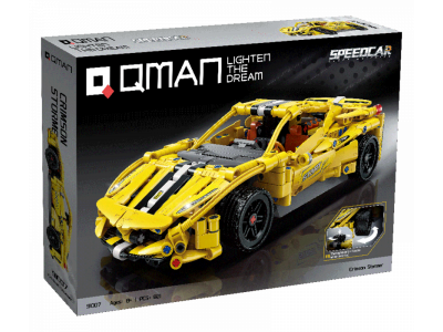 Конструктор Qman Гоночный автомобиль Багровый Шторм 821 деталь 1-00450996_2