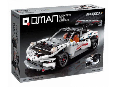Конструктор Qman Гоночный автомобиль Алибастровый планер 798 деталей 1-00450997_2