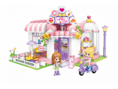 Конструктор Qman Уютное кафе 277 деталей 1-00450999_1