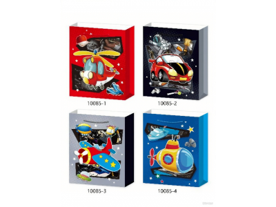 Пакет подарочный Top Shine Транспорт 26*32*10 см в ассорт. 100457497