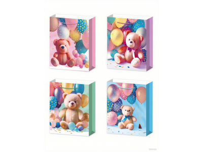 Пакет подарочный Top Shine Медвежонок 31*40*12 см в ассорт. 100457498