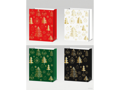 Пакет подарочный Top Shine новогодний 18*23*8 см в ассорт. 100457504