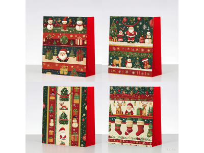 Пакет подарочный Top Shine новогодний  31*42*12 см в ассорт. 100457506