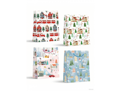 Пакет подарочный Top Shine новогодний  18*23*8 см в ассорт. 100457507