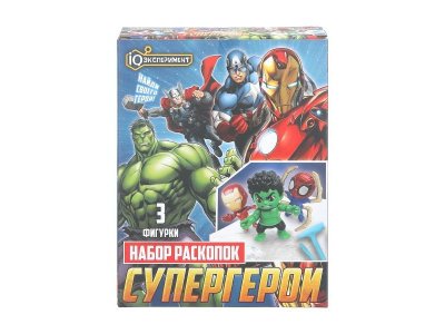 Игровой набор IQ Эксперимент Раскопки Супергерои разноцветный 100464982