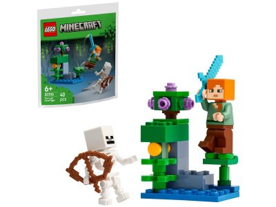 Конструктор LEGO Minecraft Бой в пышной пещере 30705 100465008
