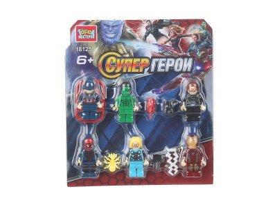 Конструктор Город мастеров Фигурки Супергерои 6 шт. 1-00465120_2