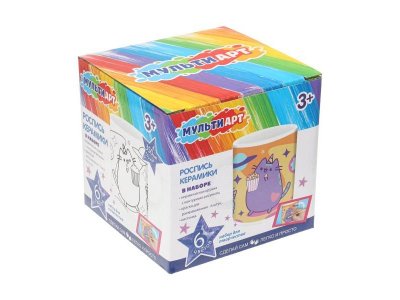 Набор для творчества Мульти Арт Кружка для росписи Пушин 1-00465122_9