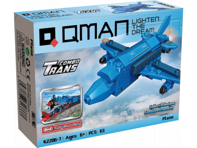 Конструктор Qman Транспорт 63 детали 1-00451050_2