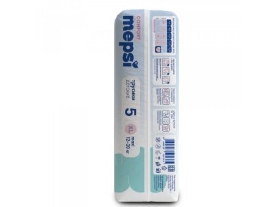 Подгузники-трусики Mepsi Comfort размер ХL 12-20 кг, 62 шт 1-00465480_3