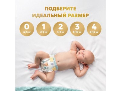 Подгузники Pampers Premium Care 1 2-5 кг, 102 шт. Giant pack 1-00276718_3