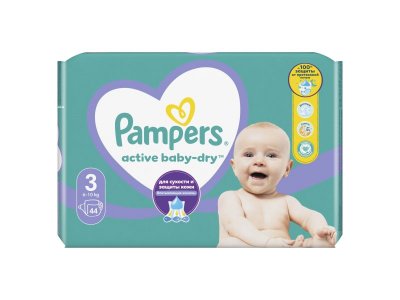 Pampers Active Baby (6-10 кг) 44 шт 1-00466615_2