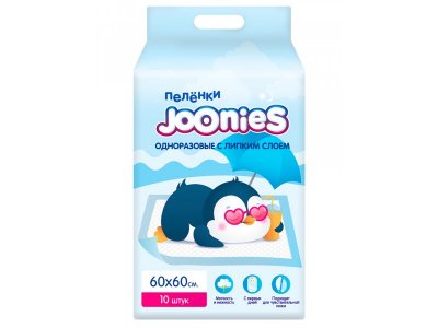 Пеленки одноразовые Joonies 60х45, 10 шт 1-00466641_2