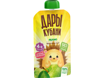 Пюре Дары Кубани Яблоко с 4 мес., 90 г 1-00464164_2