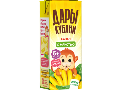 Нектар Дары Кубани банановый с мякотью 200 мл 1-00464152_3