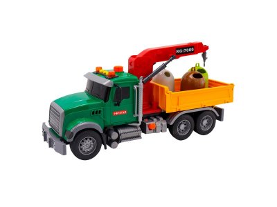 Набор игровой Funky Toys Городская техника. Машина-манипулятор фрикцион., подъем. кран, свет/звук, 3 1-00464968_4