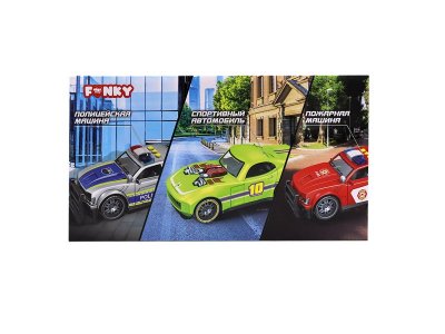 Игрушка Funky Toys Машинка фрикцион. Скорость мегаполиса. Полицейская машина, откр. двери, свет/звук 1-00464971_2