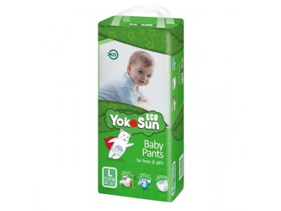 Подгузники-трусики YokoSun Eco L 9-14 кг, 44 шт. 1-00467070_2