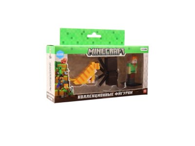 Набор коллекционных фигурок Minecraft Алекс, кот и паук, 3 шт. 1-00467074_2