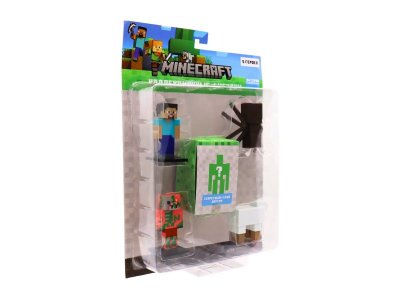 Набор коллекционных фигурок Minecraft Паук, Стив, овца, Свинозомби и Эндермен, 5 шт. 1-00467076_5