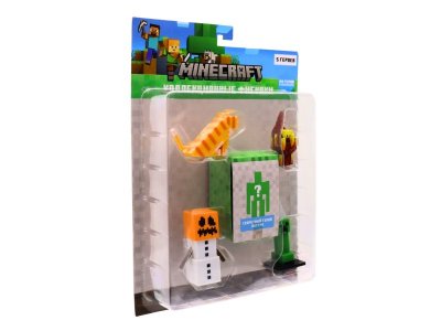 Набор коллекционных фигурок Minecraft Снежный голем, Ифрит, Зелёный крипер, кот и Хранитель, 5 шт. 1-00467079_6
