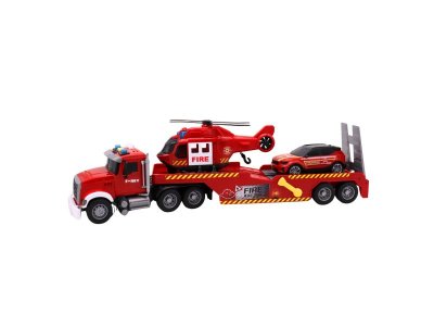 Игрушка Funky Toys Машинка фрикцион. Городская техника. Пожарный эвакуатор, свет/звук, 53 см 1-00464963_2