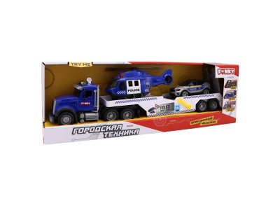 Игрушка Funky Toys Машинка фрикцион. Городская техника. Полицейский эвакуатор, свет/звук, 53 см 1-00464964_6