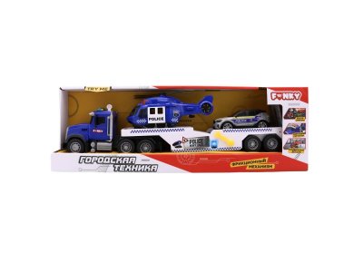 Игрушка Funky Toys Машинка фрикцион. Городская техника. Полицейский эвакуатор, свет/звук, 53 см 1-00464964_7