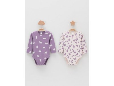 Полукомбинезон Crockid 2 шт. фиолетовый 100467556