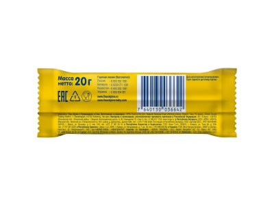 Батончик Fleur Alpine из тропических фруктов Манго - Ананас, 20 г 1-00375547_3