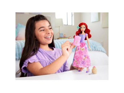 Кукла Mattel Disney Princess Spin & Reveal Принцесса Ариэль, рыжий цвет волос, с модными акс., 29 см 1-00457544_10